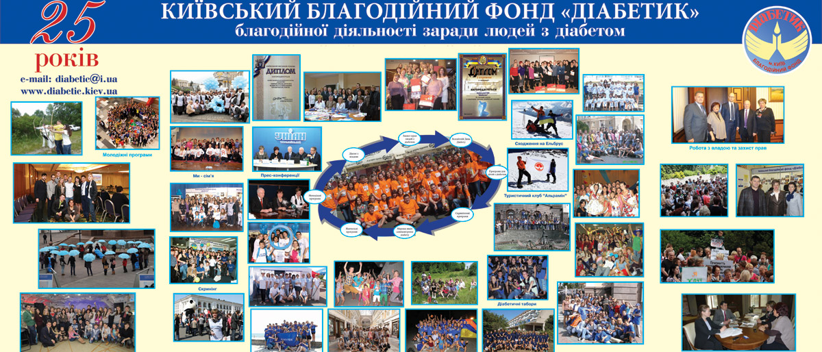 Київському благодійному фонду «Діабетик» - 25 років !!!